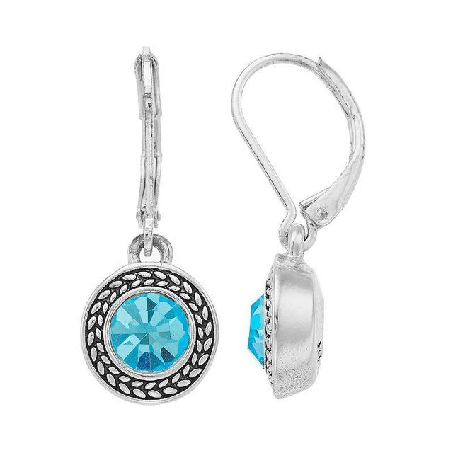 Napier Drop Earrings, Womens, Light Blue Product Image