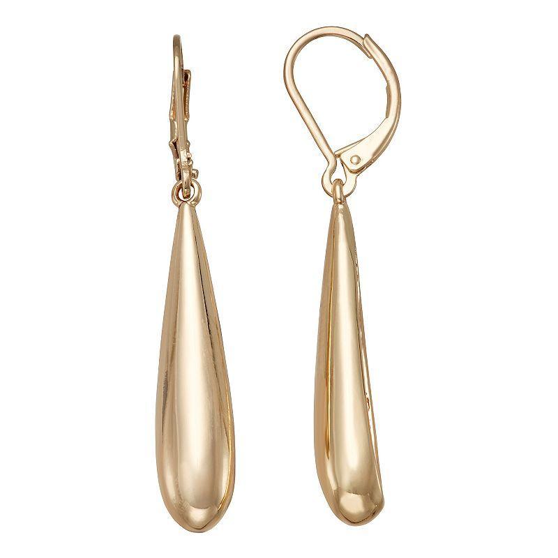 Nine West Gold Tone Drop Earrings, Womens Product Image