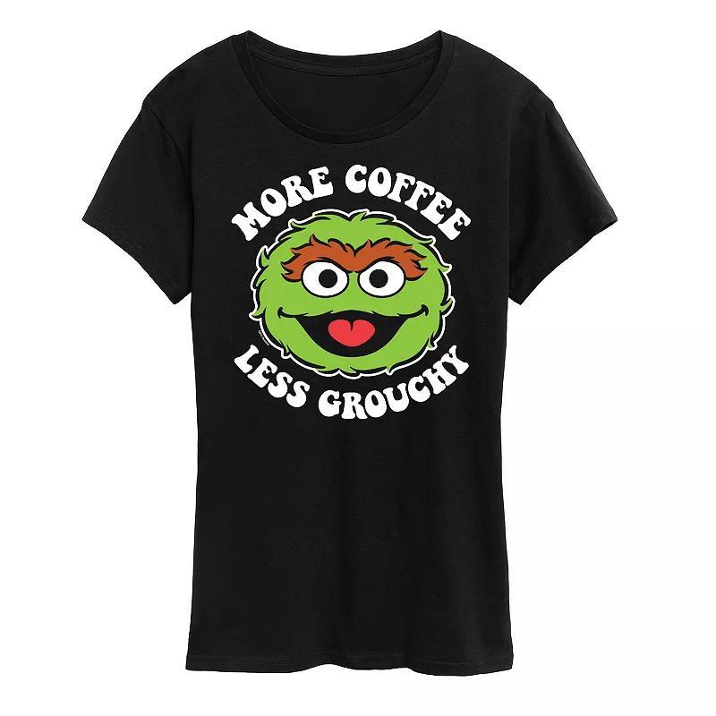 Womens Sesame Street More Coffee Graphic Tee Product Image