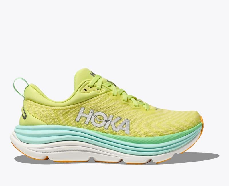 HOKA Womens Gaviota 5 Shoes in Sea Ice/Pink Twilight, Size 8 W Product Image