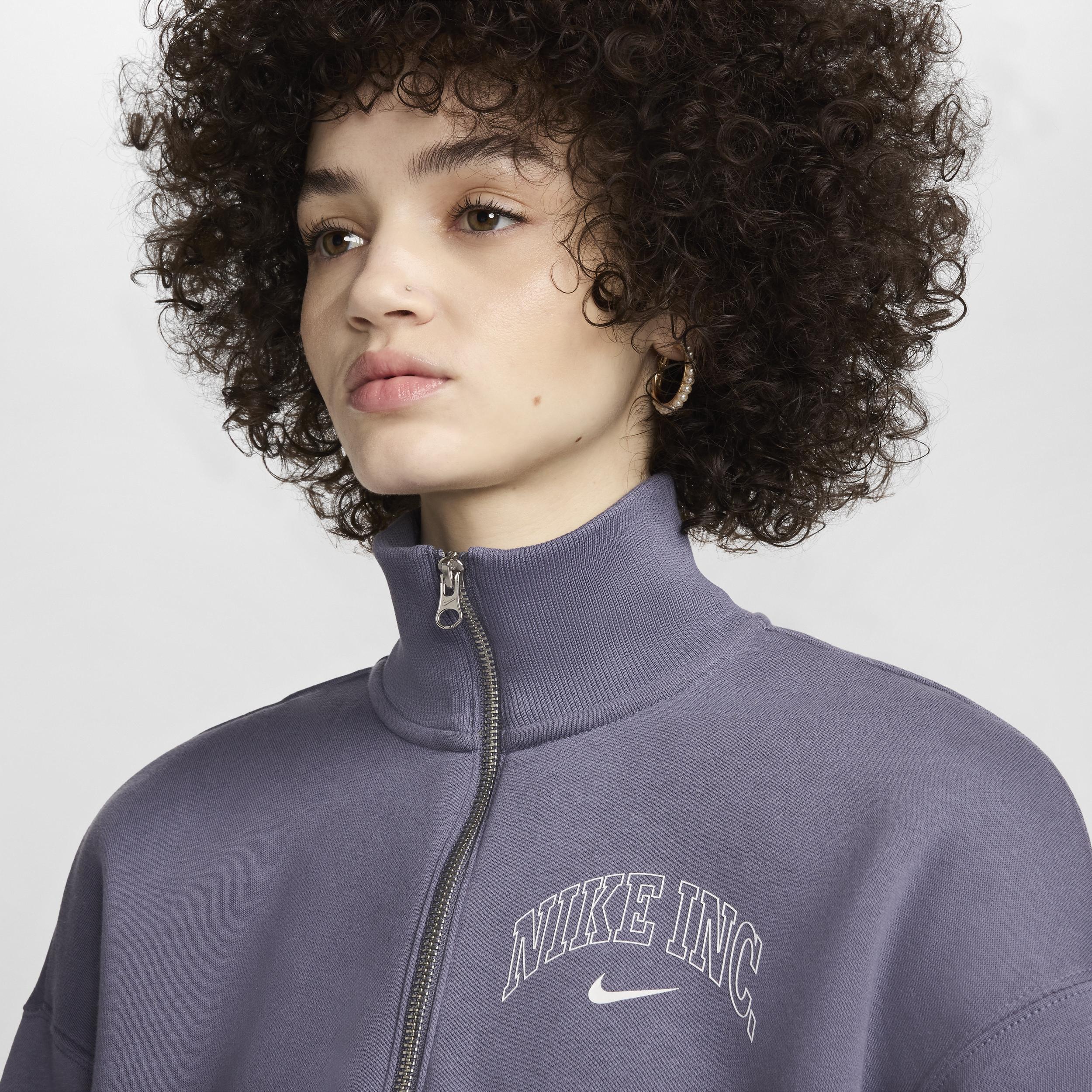 Women's Nike Sportswear Phoenix Fleece 1/2-Zip Cropped Sweatshirt Product Image