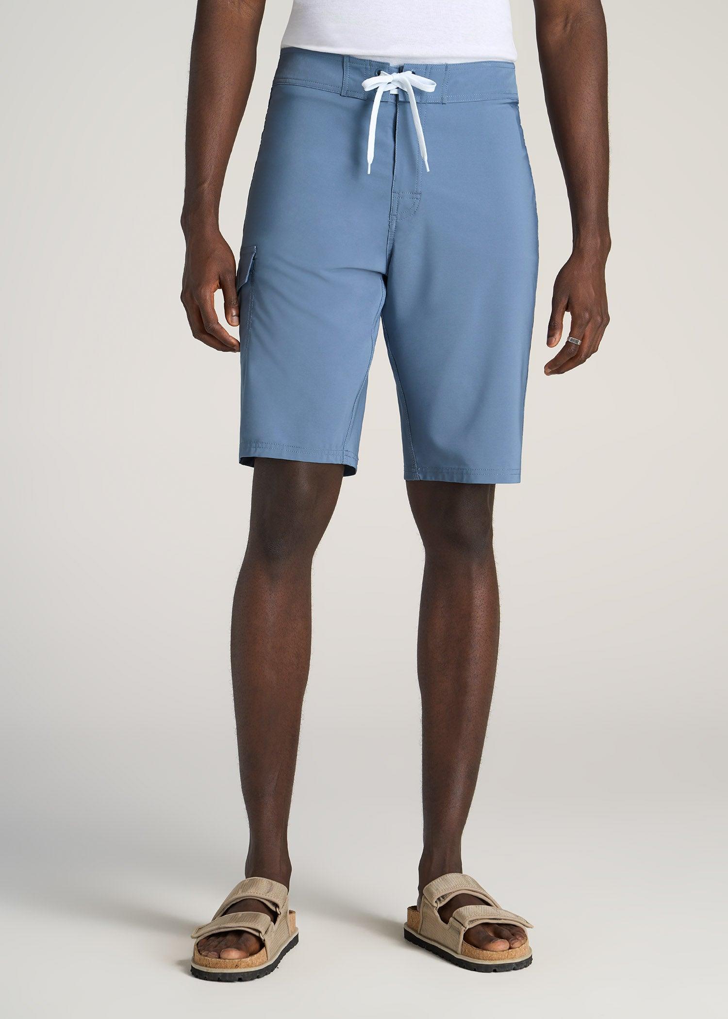 Tall Board Shorts for Men in Chambray Male Product Image