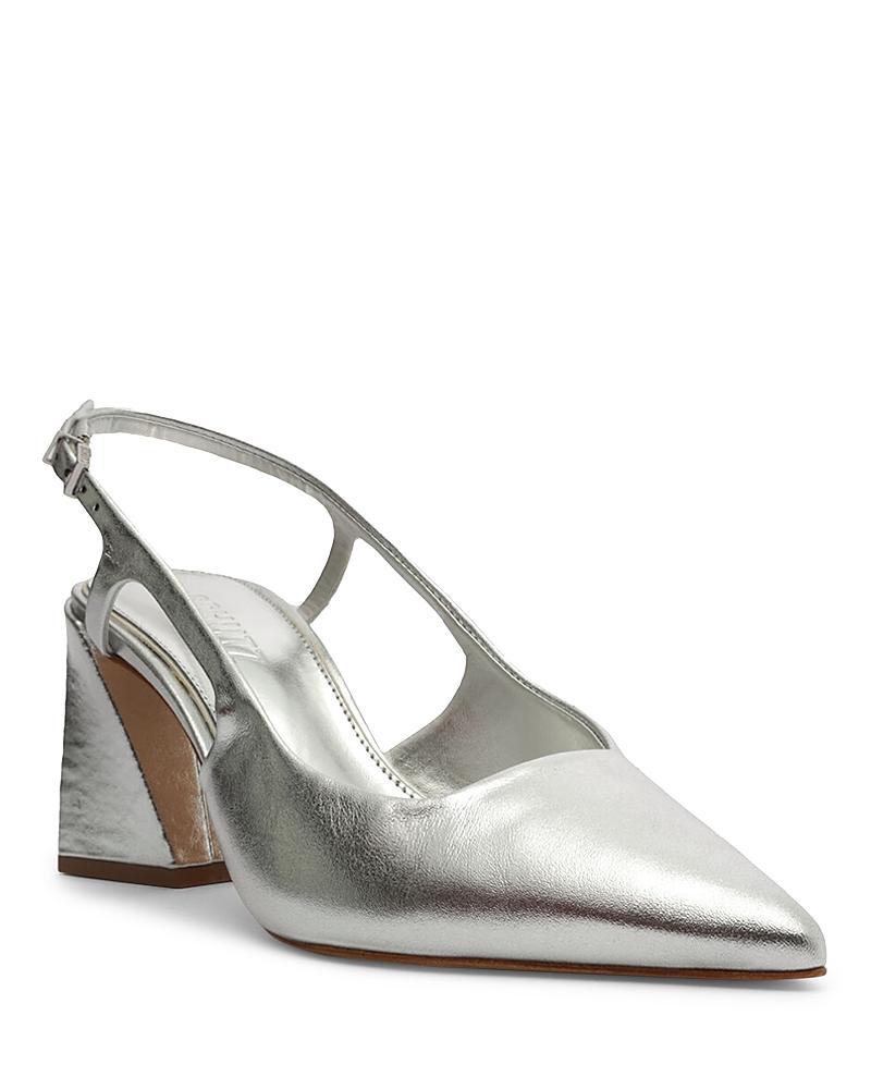 Schutz Womens Blanche Pointed Toe Slingback High Heel Pumps Product Image