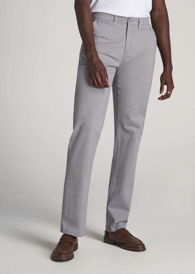 J1 STRAIGHT Leg Chinos in Pebble Grey - Pants for Tall Men Male Product Image