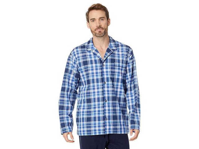 Polo Ralph Lauren Yarn-Dye Woven Long Sleeve PJ Shirt (Monroe Plaid/RL2000 Red Pony Player) Men's Pajama Product Image