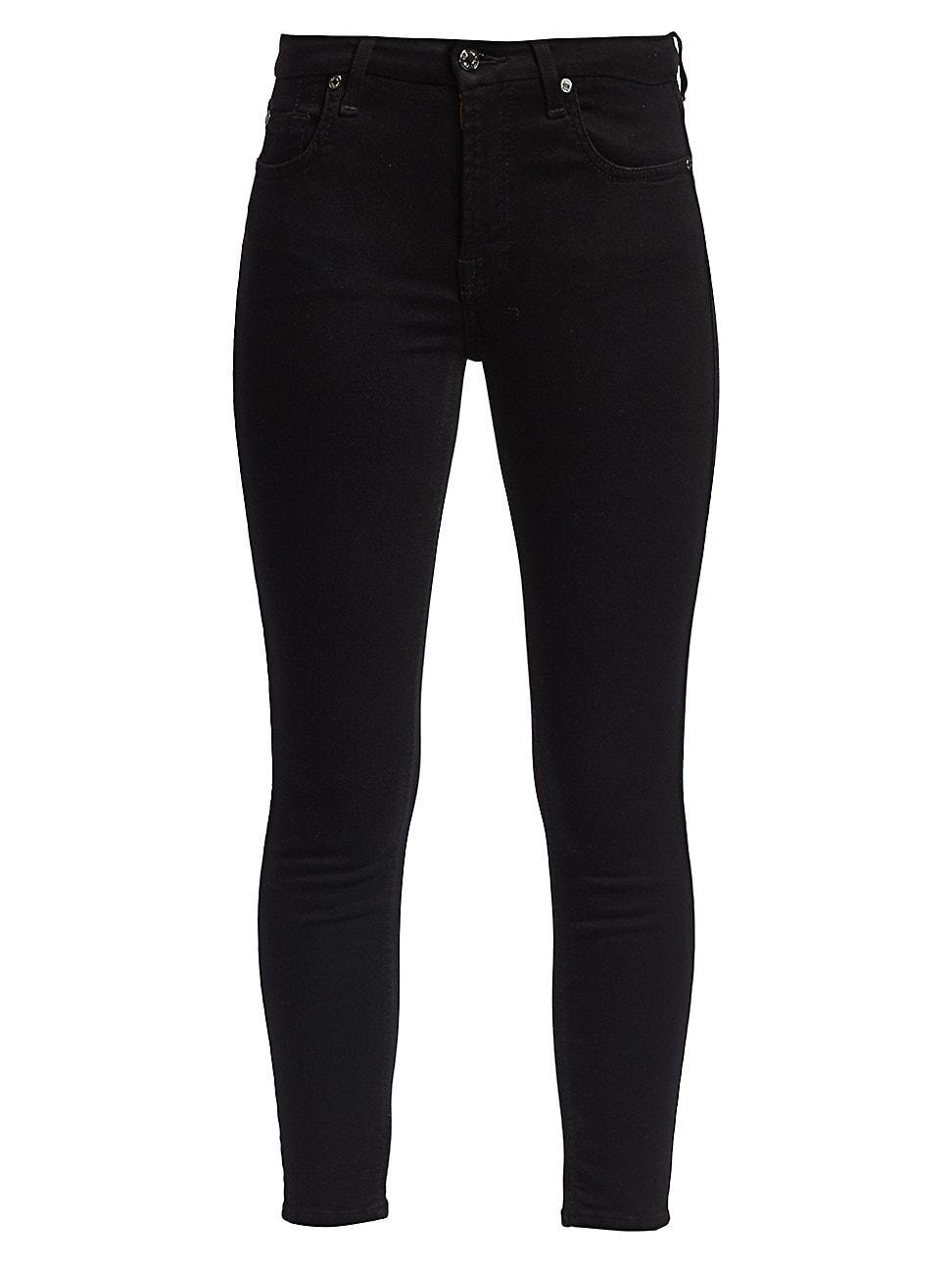 Womens Mid-Rise Ankle Skinny Jeans Product Image