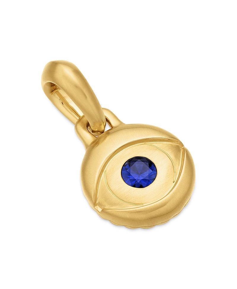 Mens Evil Eye Amulet in 18K Yellow Gold Product Image