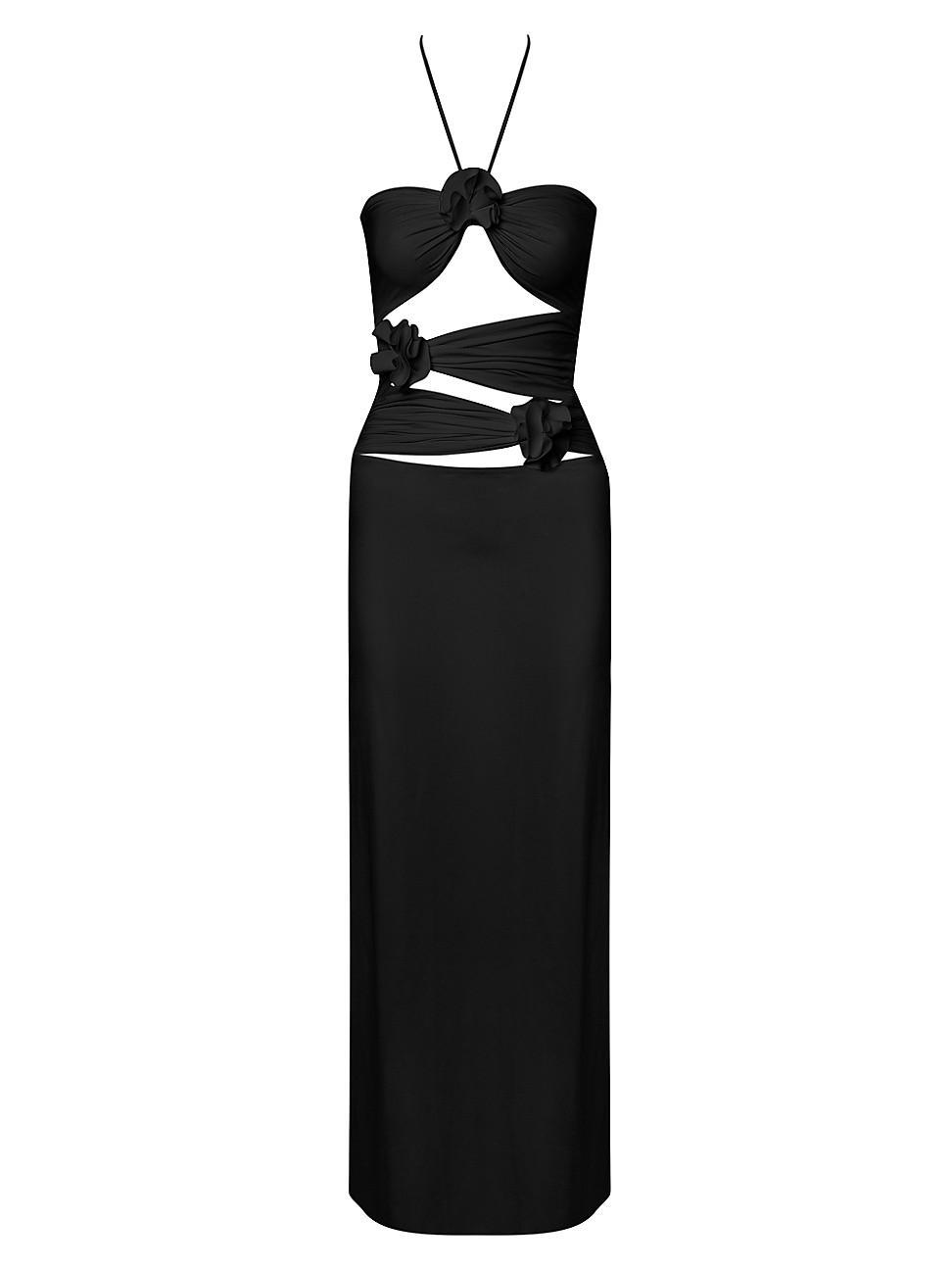 Womens Veranera Cut-Out Halter Maxi Dress Product Image