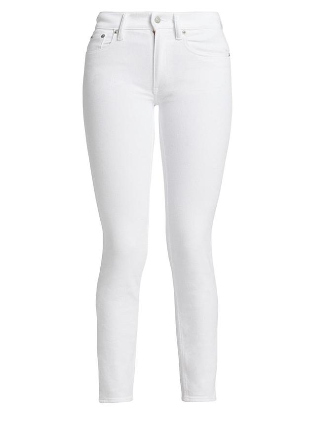 Womens Cotton-Blend Mid-Rise Skinny Jeans Product Image