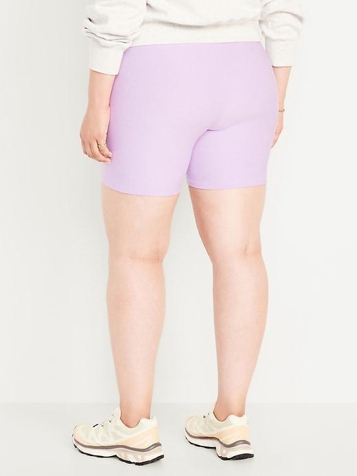 Extra High-Waisted CloudComfy Biker Shorts -- 6-inch inseam Product Image