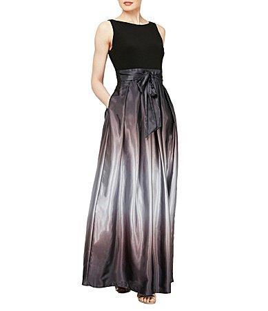 SLNY Ombr Satin Woven Gown Product Image