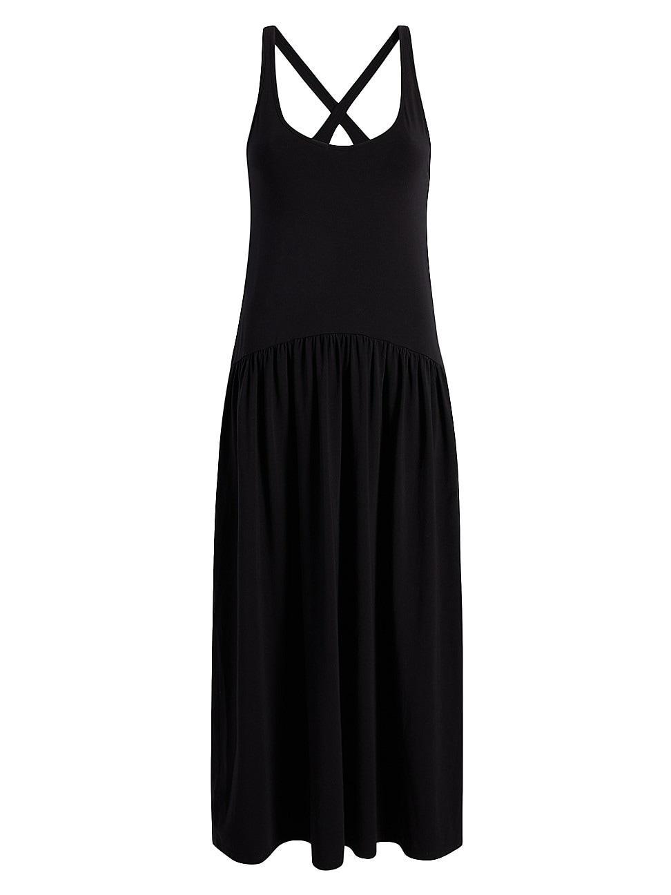 Womens Crisscross-Back Midi-Dress Product Image