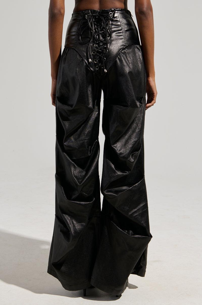 MIXED MESSAGES FAUX LEATHER PANT Product Image