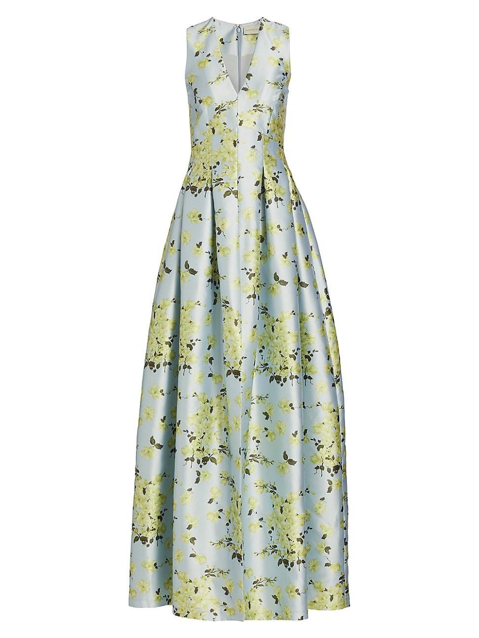 Womens Brooke Floral Mikado Gown Product Image