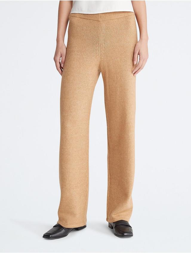 Calvin Klein Womens Sweater Pants - Brown - XS Product Image