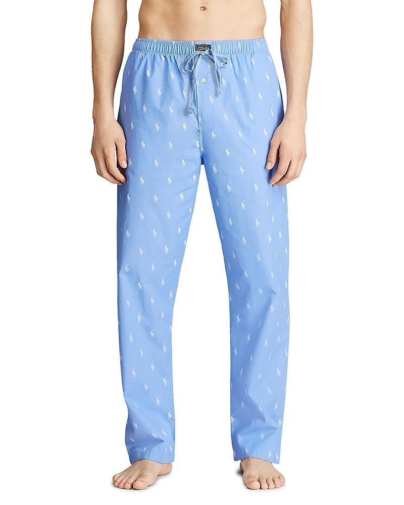 Polo Ralph Lauren Pony-Print Woven Pajama Pants Product Image