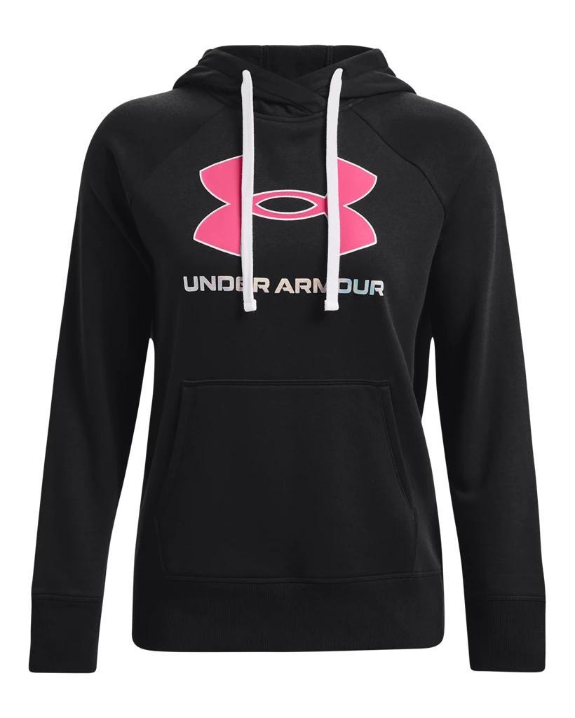 Women's UA Rival Fleece Big Logo Foil Outline Hoodie Product Image