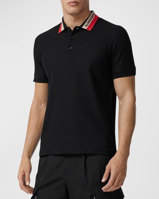 Mens Edney Polo Shirt w/ Logo Collar Product Image