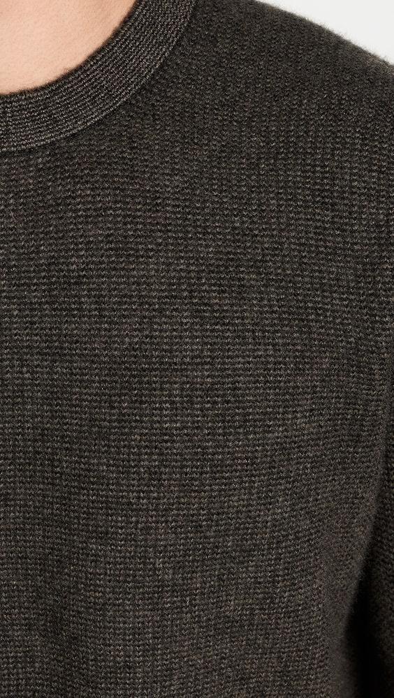 Vince Boiled Cashmere Thermal Crew | Shopbop Product Image