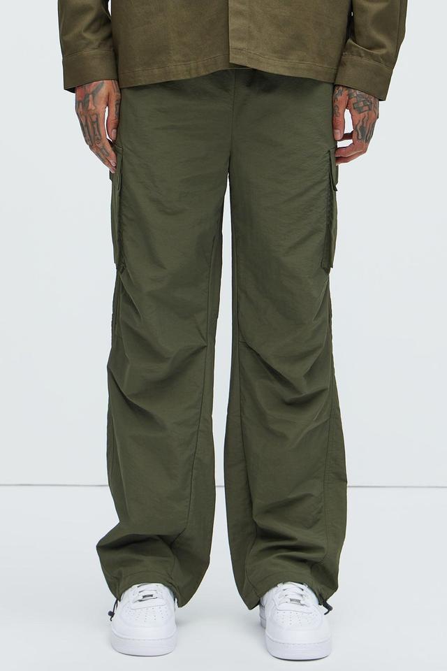 About My Perspective Nylon Pants - Olive Product Image