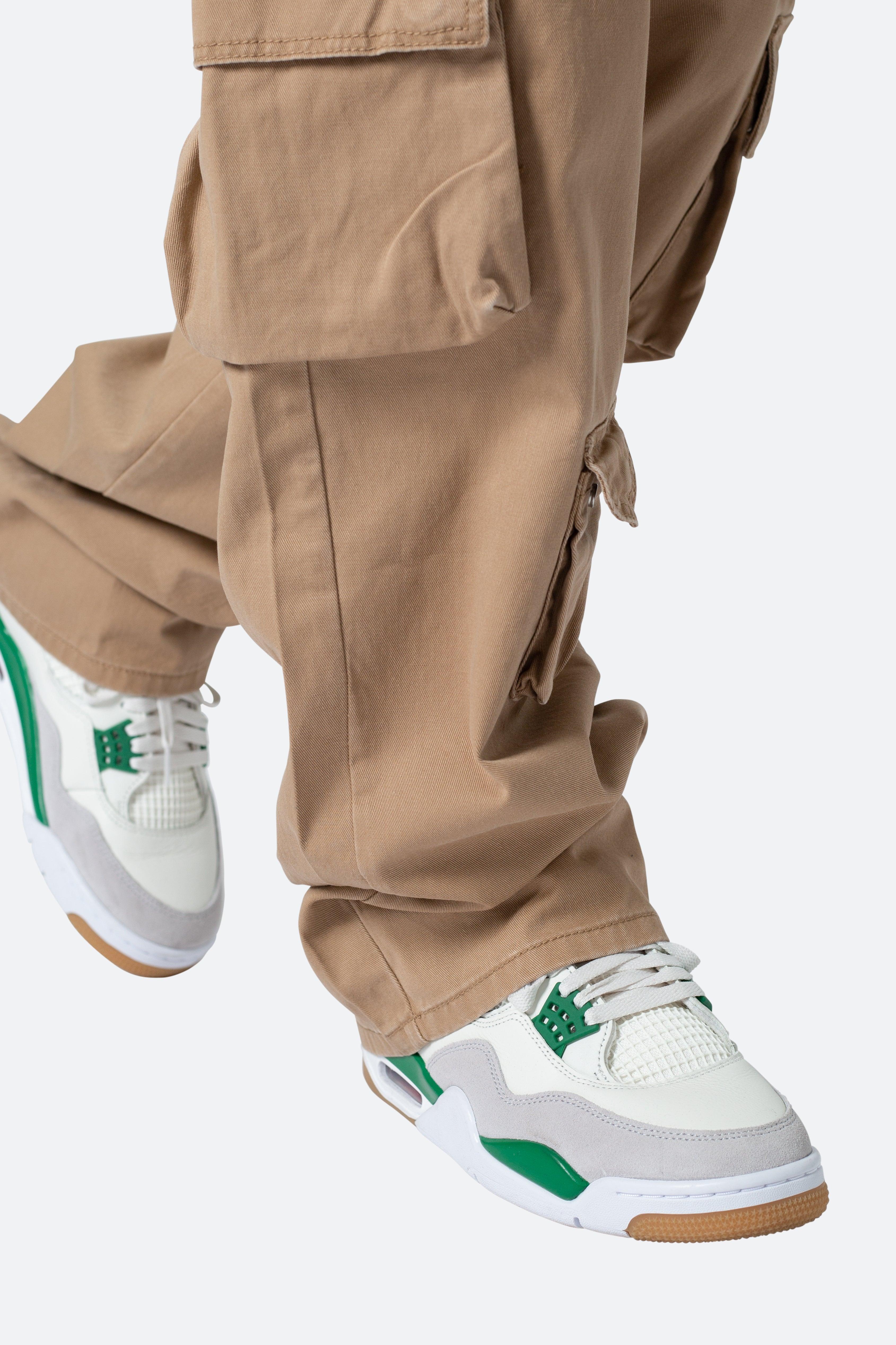 Baggy Cargo Pants - Khaki Product Image