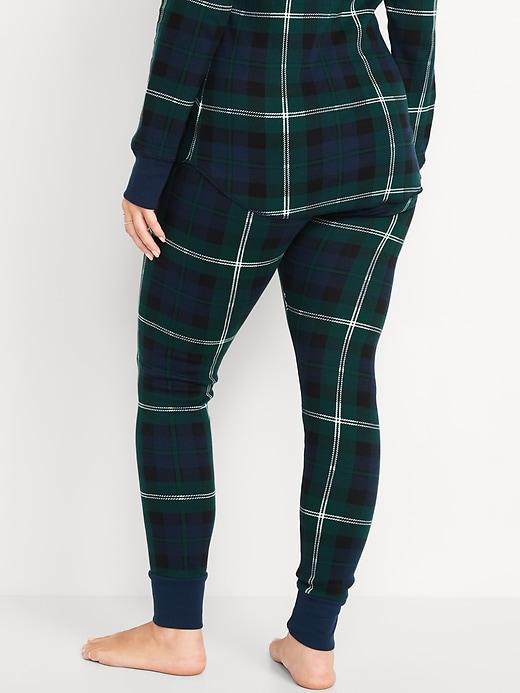 High-Waisted Waffle Pajama Leggings Product Image