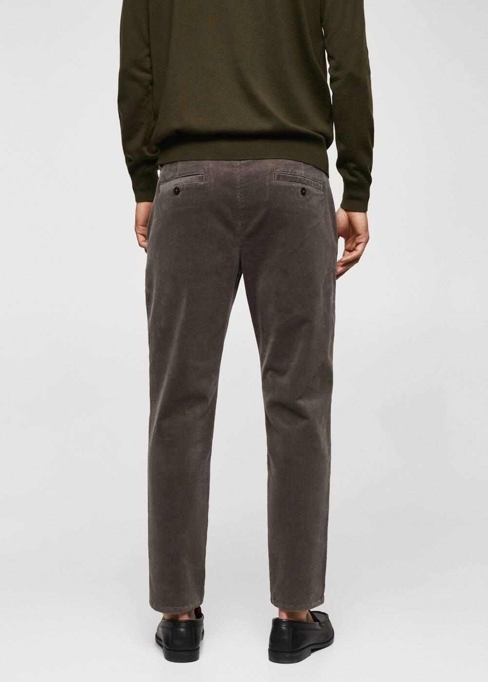 MANGO MAN - Micro-corduroy slim-fit pants greyMen Product Image