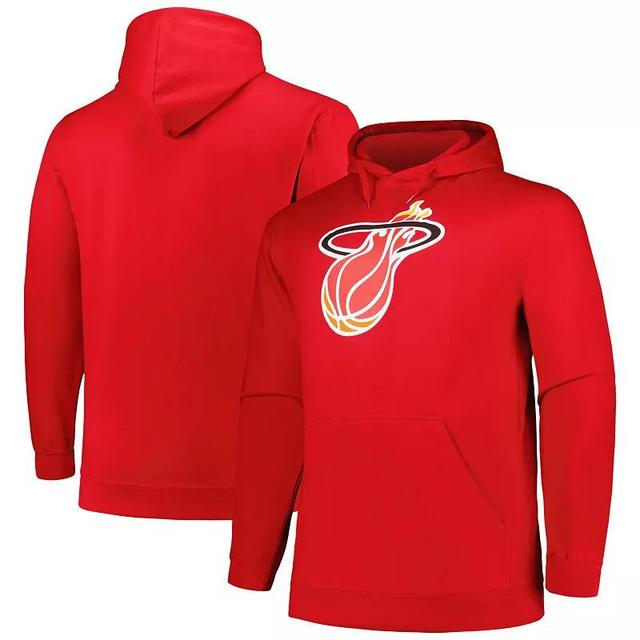 Mens Mitchell & Ness Miami Heat Hardwood Classics Big & Tall Pullover Hoodie Product Image