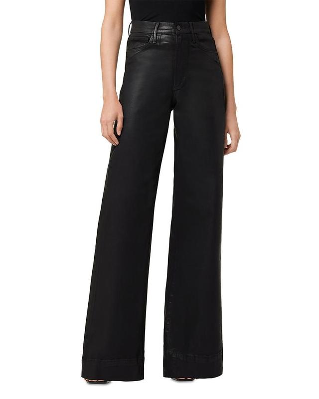 Womens Mia Coated Bootcut Pants Product Image