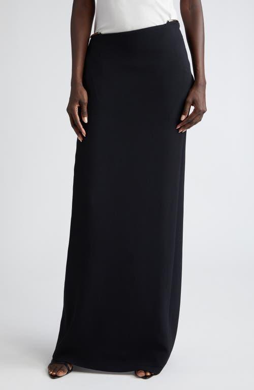 Brandon Maxwell Asymmetric Waist Stretch Crepe Skirt product image