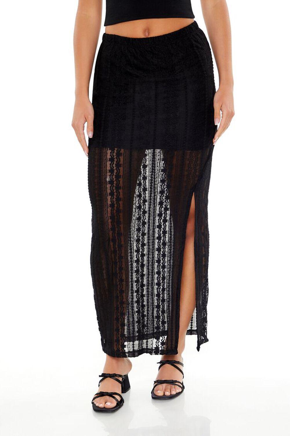 Lace Maxi Column Skirt | Forever 21 Product Image