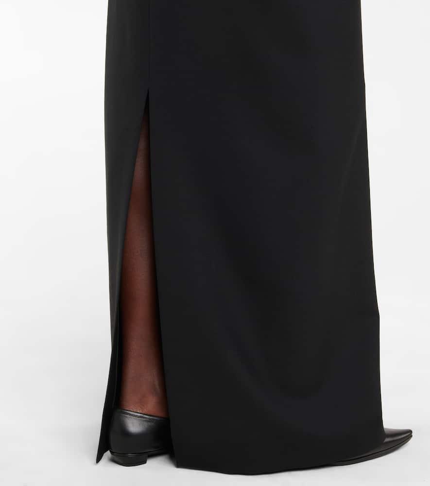 Colt Wool And Mohair Maxi Skirt In Black Product Image