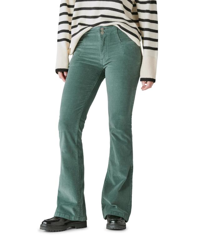 Lucky Brand High-Rise Corduroy Stevie Flare in Cider in Fall Mist (Fall Mist) Women's Jeans Product Image