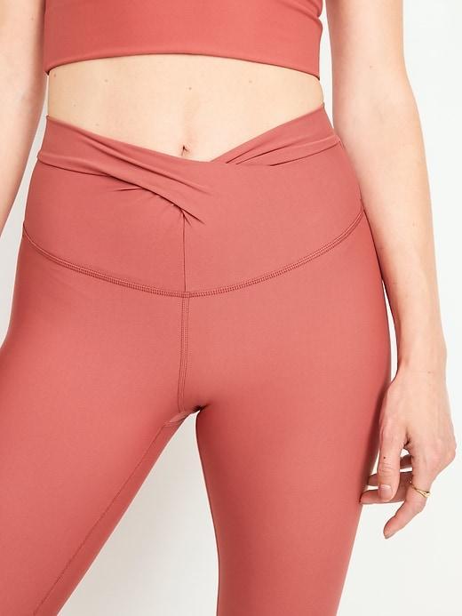 Extra High-Waisted PowerSoft Twist-Front Leggings Product Image