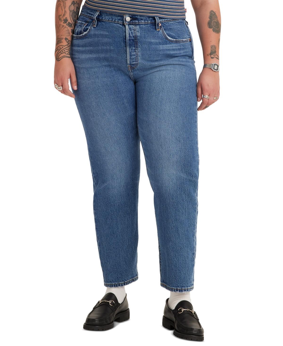 Plus Size Levis 501 High-Rise Straight Leg Jeans, Womens Product Image