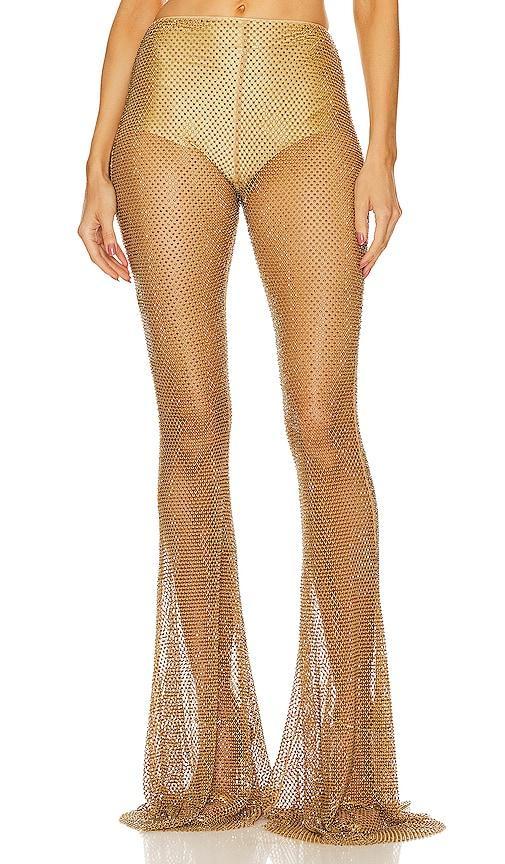 Rhinestone Flare Pants Product Image