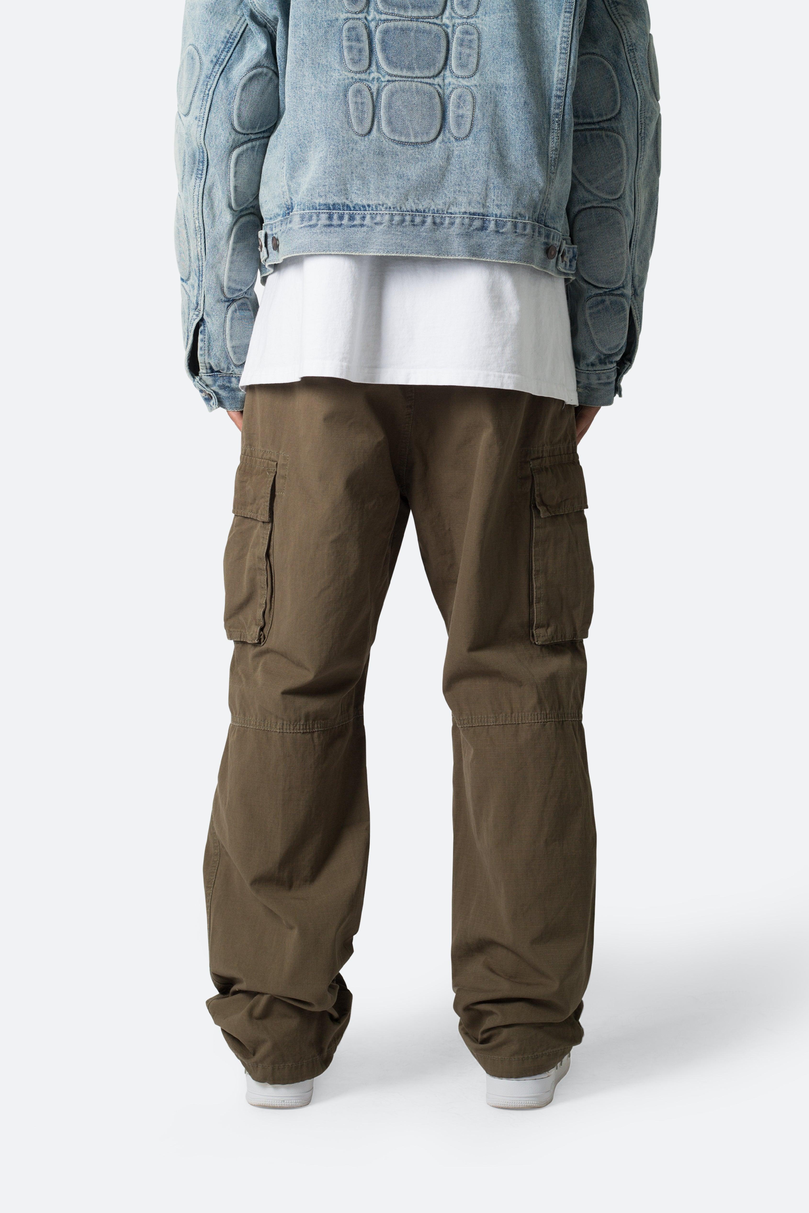 Ultra Baggy Vintage Cargo Pants - Olive Product Image