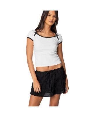 Women's Rashelle Contrast Bow Top Product Image