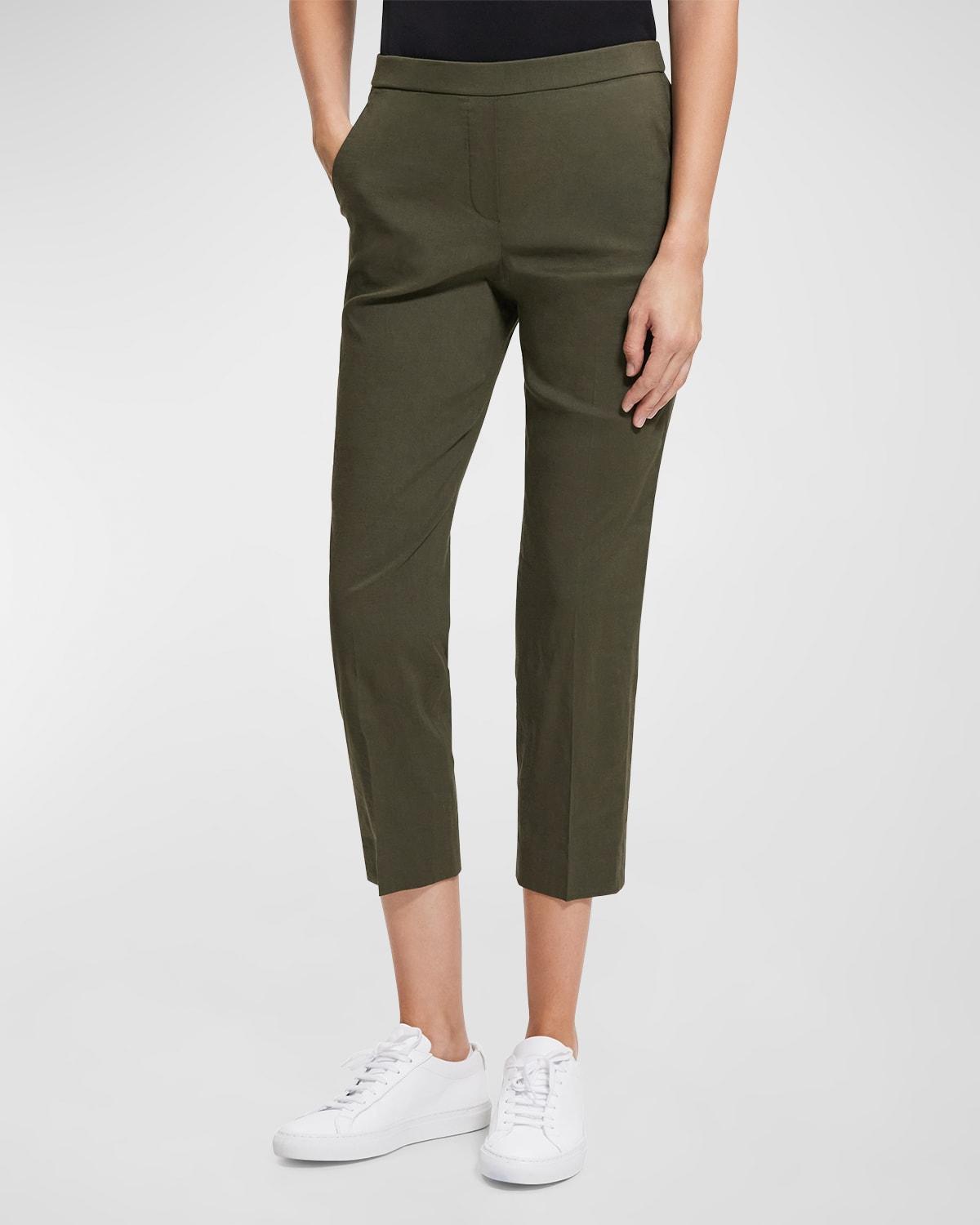 Treeca Good Linen Cropped Pull-On Ankle Pants Product Image