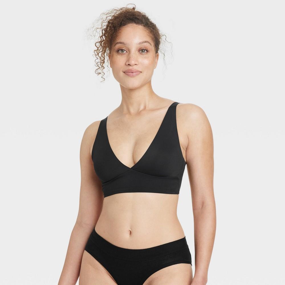 Womens Signature Smooth Comfort Bralette - Auden Black L Product Image