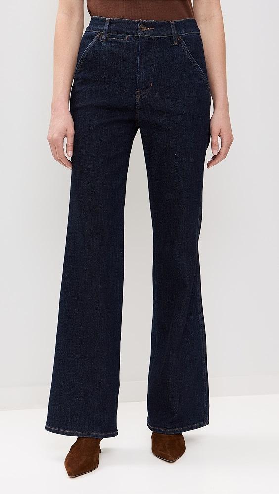 Veronica Beard Jean Crosbie Wide Leg Jeans | Shopbop Product Image