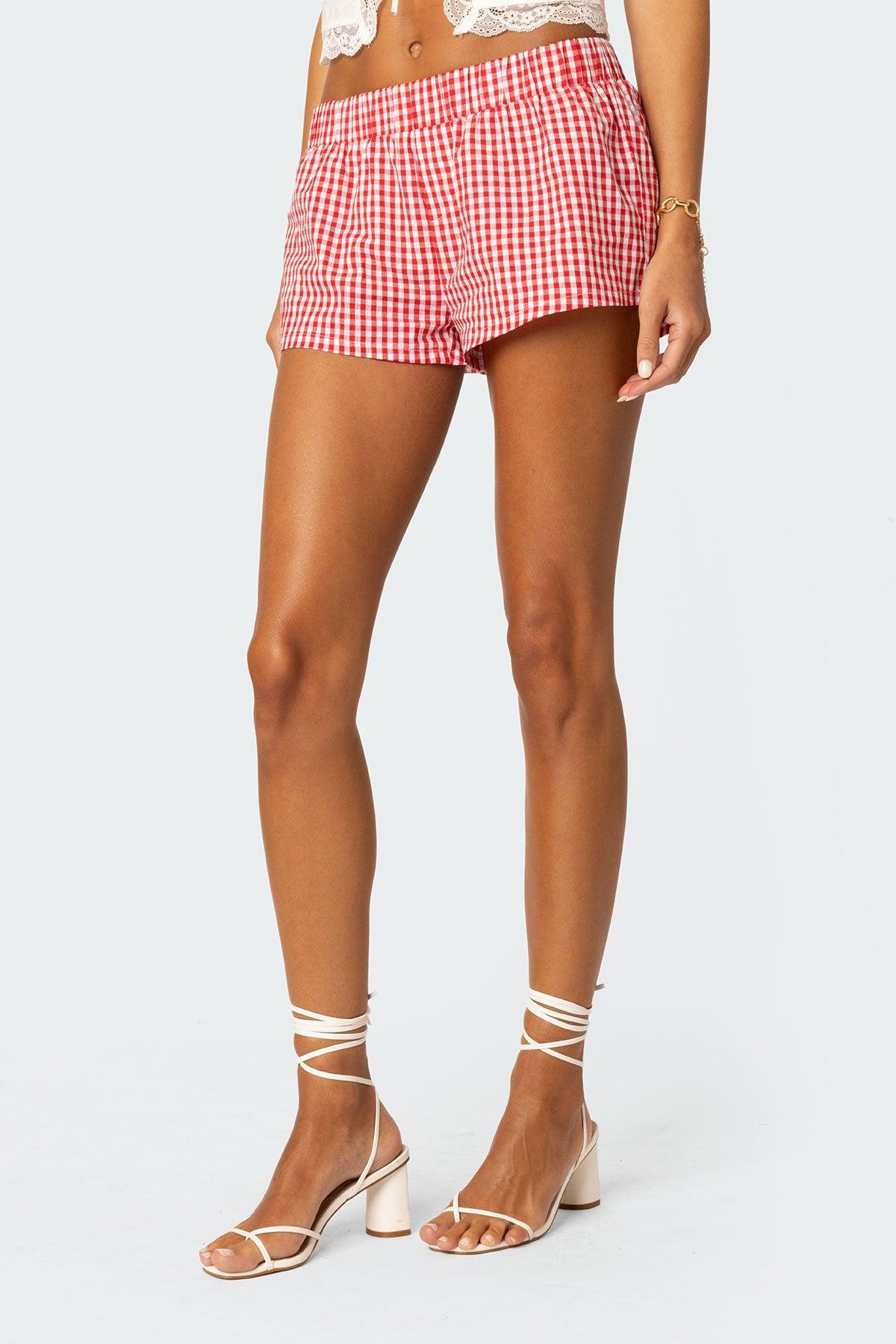 Gingham Boxer Shorts Product Image