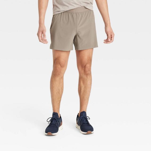 Mens Run Shorts 5 - All In Motion Brown M Product Image