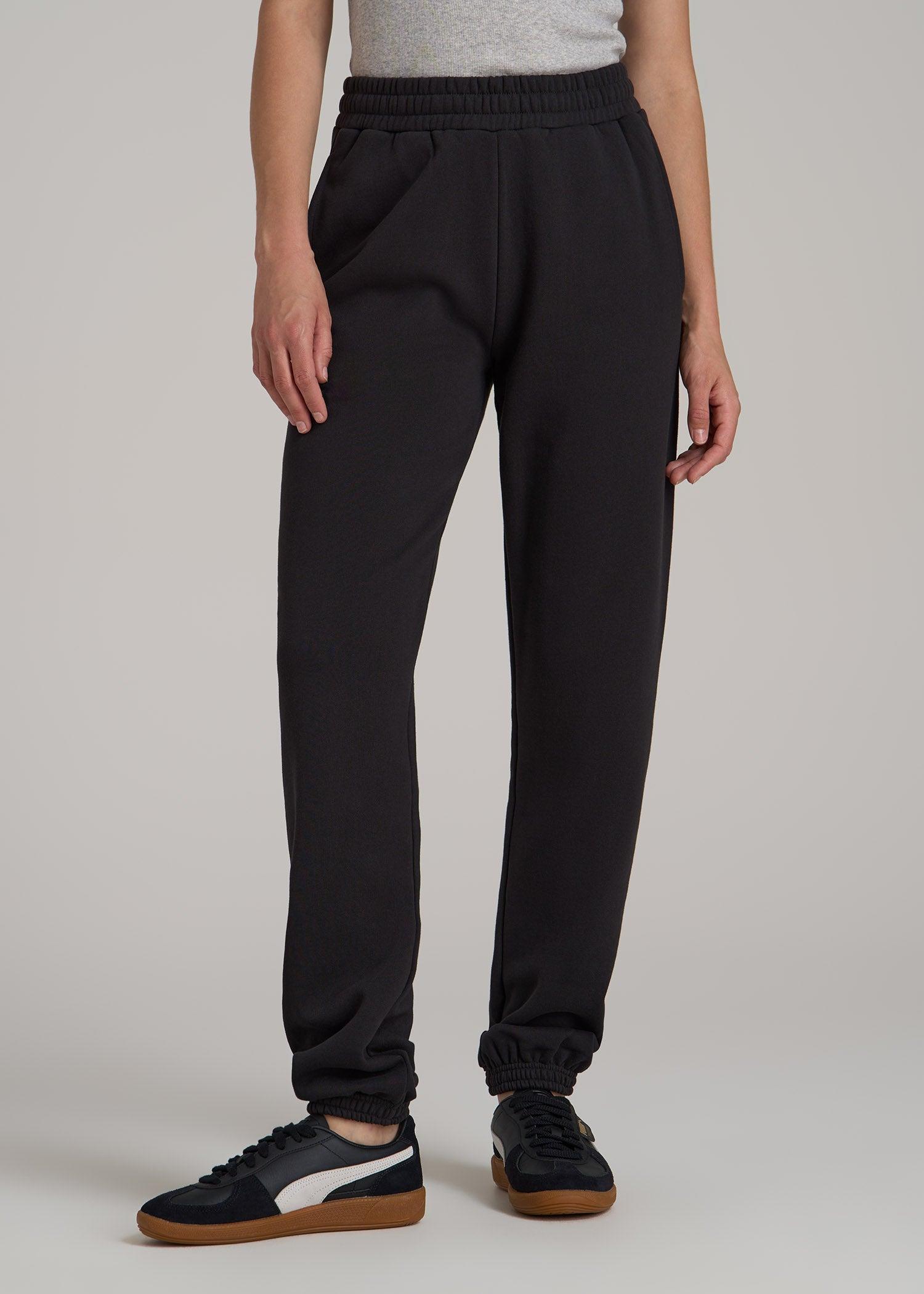 Wearever Fleece Relaxed Women's Tall Sweatpants in Graphite Black product image