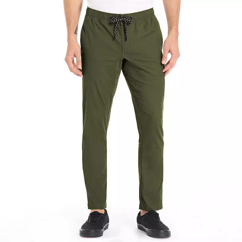 Mens Hurley Ripstop Jogger Pants Black Aqua Product Image