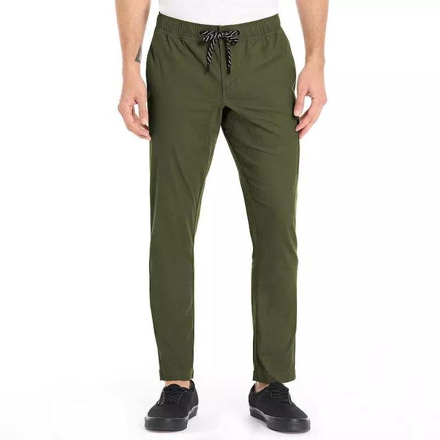 Mens Hurley Ripstop Jogger Pants Black Aqua Product Image