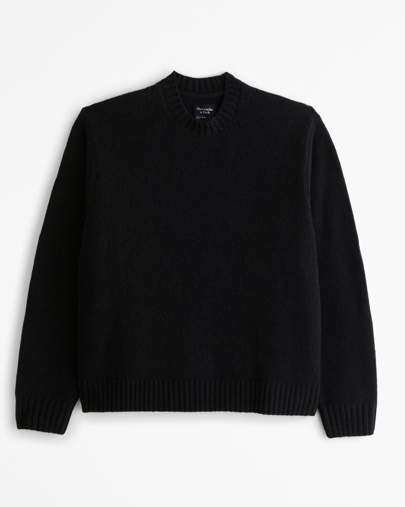 Oversized Marled Crew Sweater Product Image