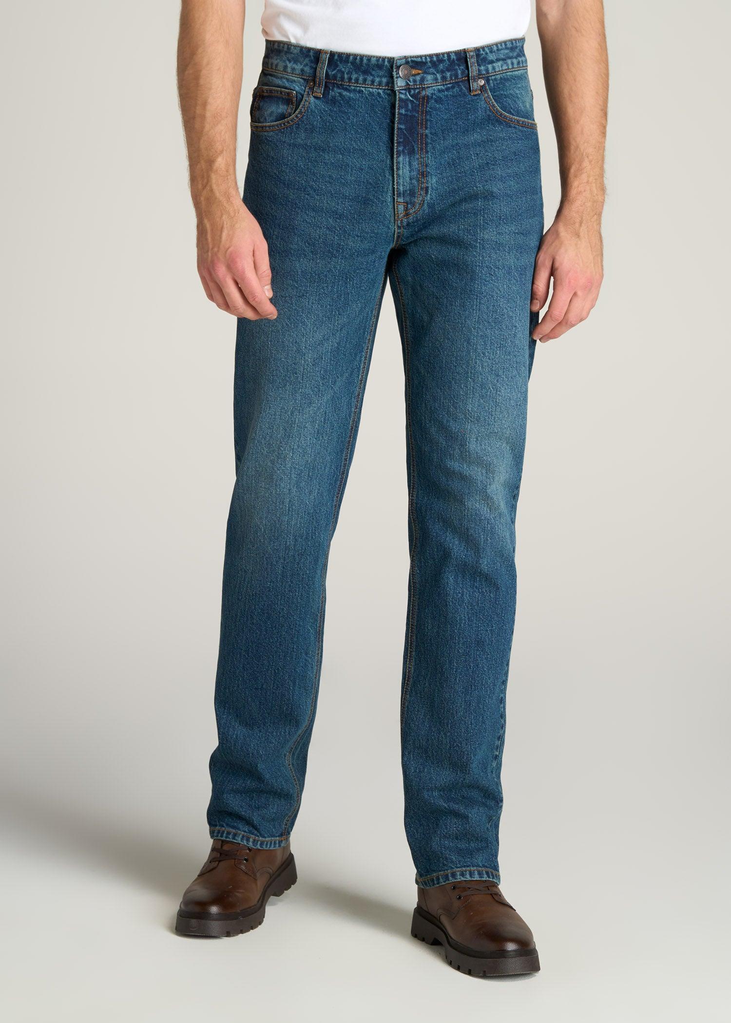 LJ&S STRAIGHT LEG Jeans for Tall Men in Machine Blue product image