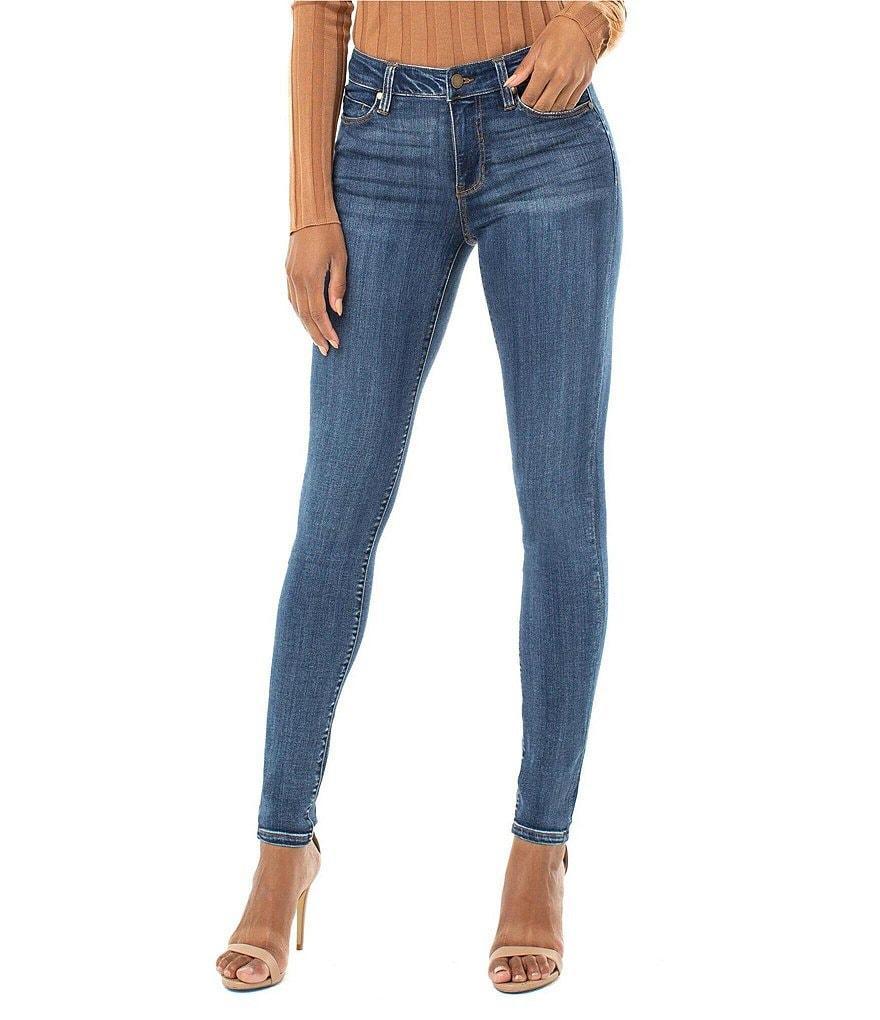 Liverpool Los Angeles Abby Mid Rise Skinny Leg Denim Jeans Product Image