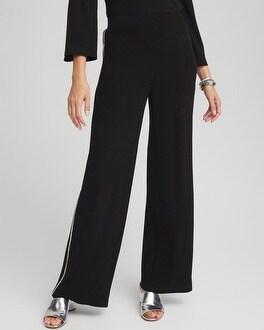 Petite Travelers™ Diamond Wide Leg Pant Product Image